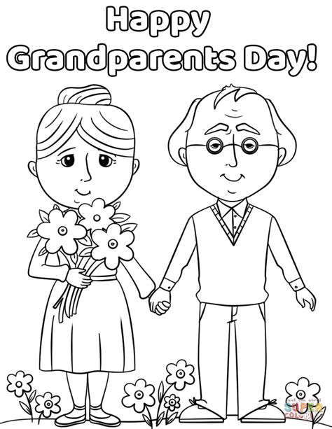 Free Printable Coloring Pages For Grandparents Day